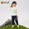 B.Duck Boys' Dinosaur Pullover Sweatshirt