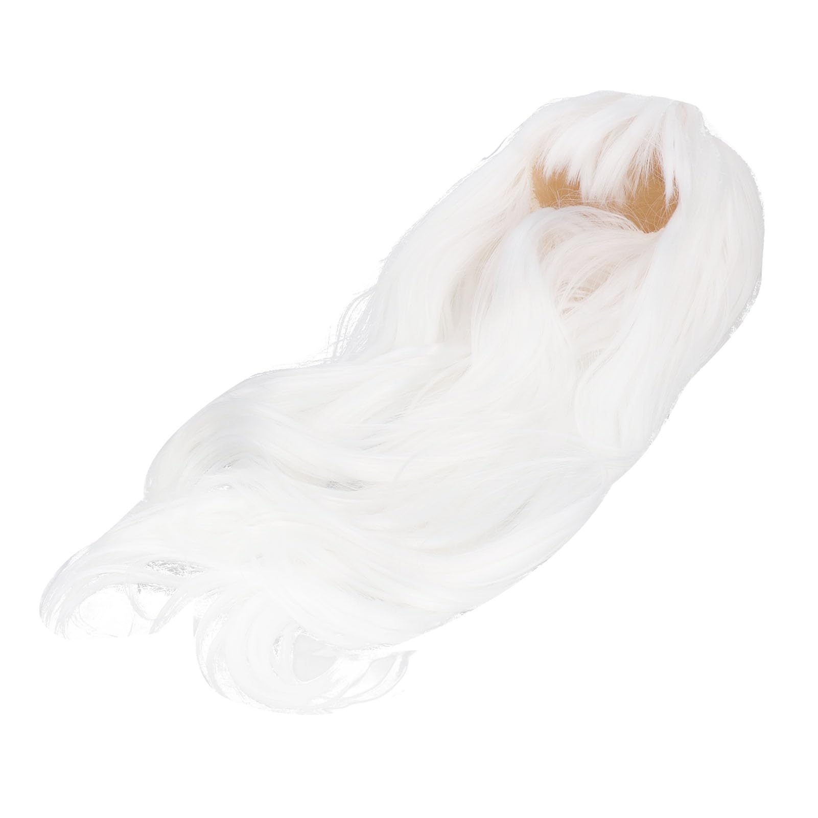 

Cotton Doll Wig, Long, for Head Circumferences of 35-39cm, Styling Instructions (White)