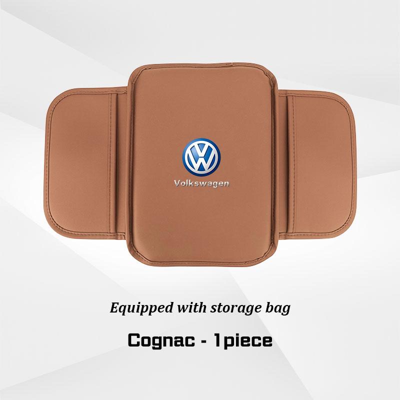 Keyring,Car Center Console Armrest Box Mat Leather Cushion Protector Cover for VW Volkswagen Golf 7 8 MK8 ID.3 4 6 Polo Tiguan Zy7