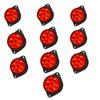 10PCS LED Marker Lights Trailer 12V Red Chicken Lights for Semi Trucks Freightliner Cargo – Universal Fit