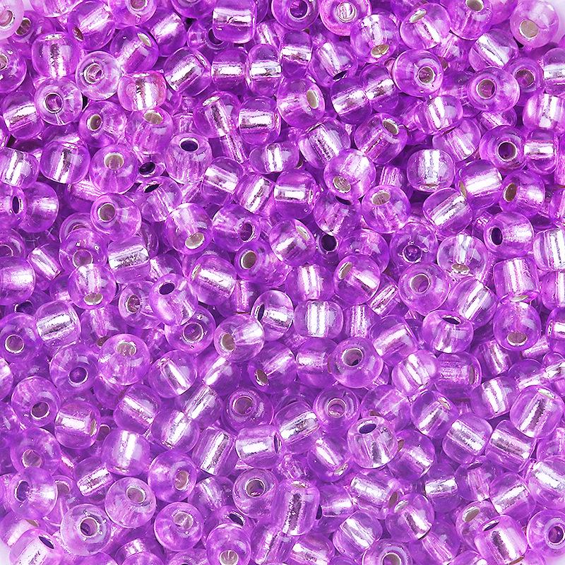 Versilberte 4mm farbige Glasperlen für DIY Armbänder und Accessoires