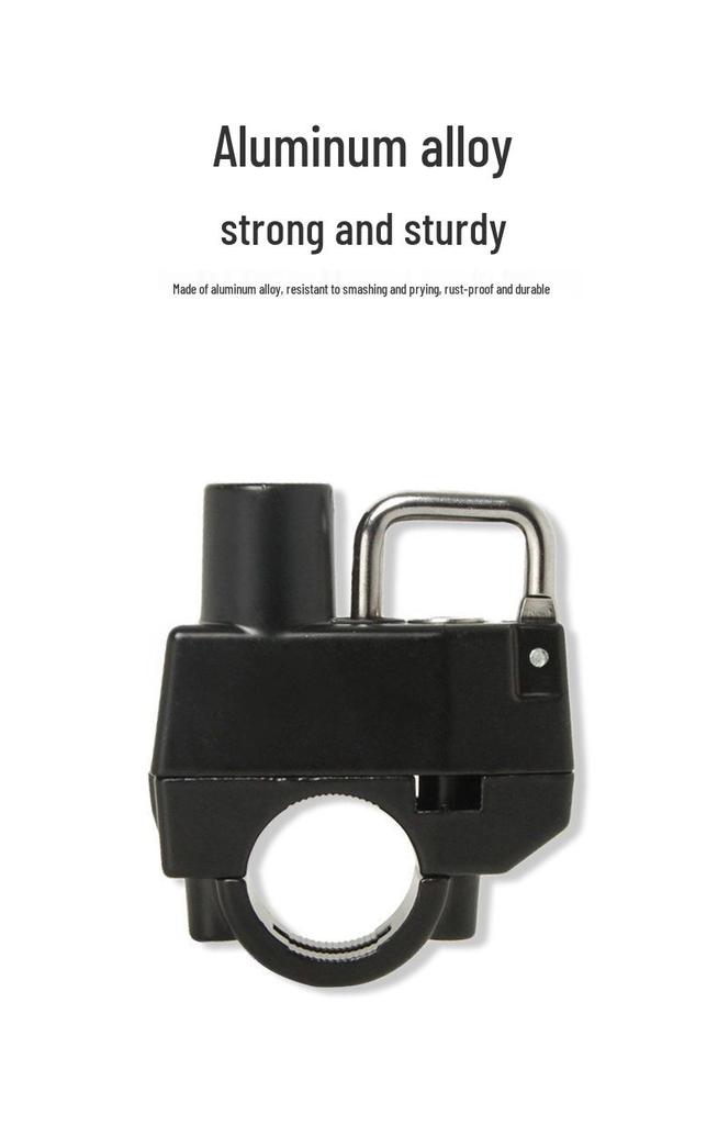 Electric Bike Helmet Anti-Theft Lock - Universal Motorcycle Handlebar Hook Cap