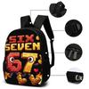 3PCS Numbered 6&7 Pattern Backpack Set | The Perfect Choice for School & Travel