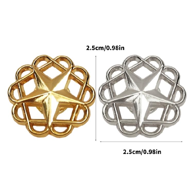 Multipurpose Hollow Star Brooch Pin Jewelry Statement Pieces for Casual Outfits and Formal Gatherings Daily Wear