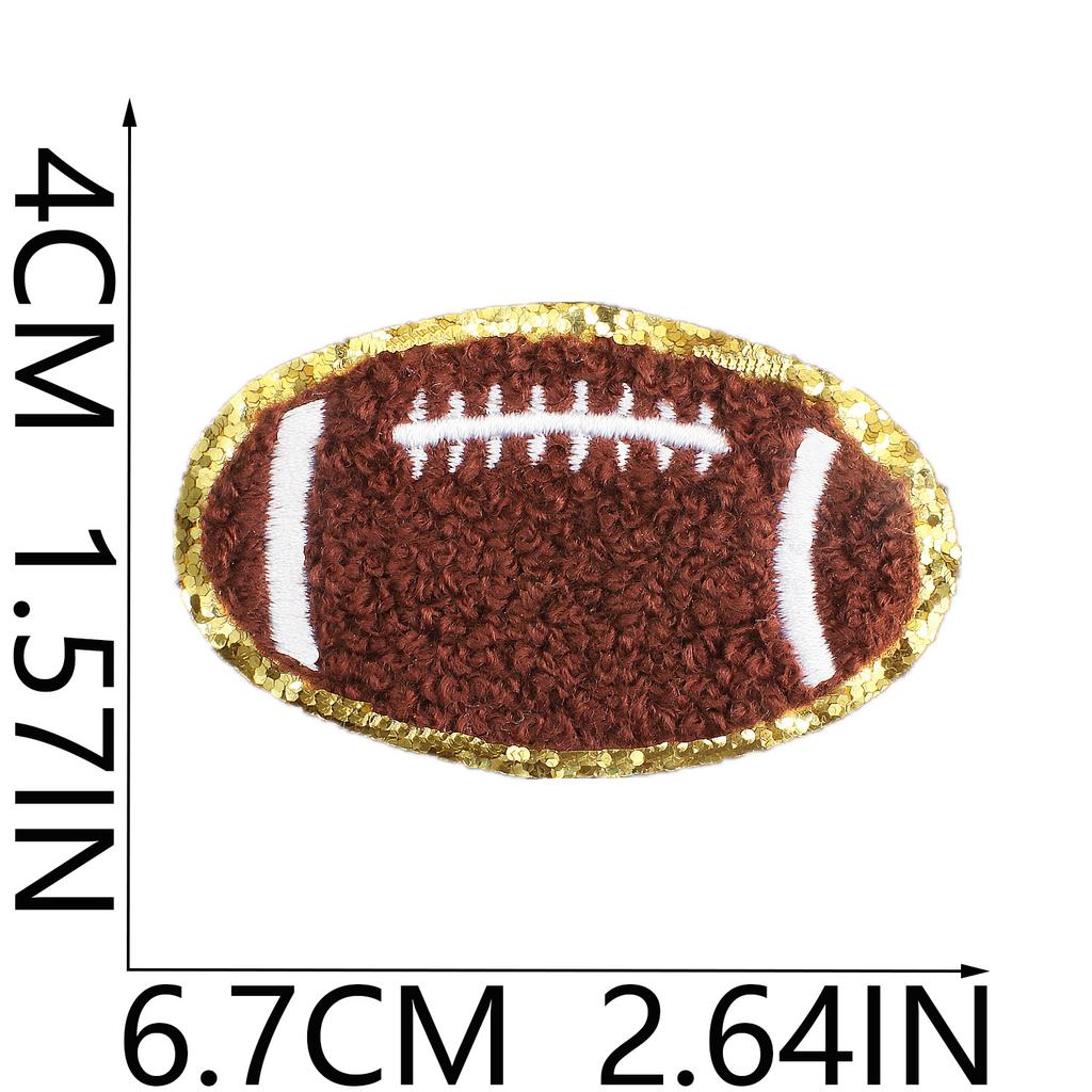 Chenier Football Embroidery Cloth Sticker Children'S Bag Decoration Towel Embroidery Volleyball Patch Sticker Computer Embroidery Stamp Ironing