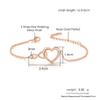 Heart Bracelet for Women Crystal Infinite Love Aesthetic Korean Gold Color Chain Bangles Wedding Accessories Bride Jewelry H058