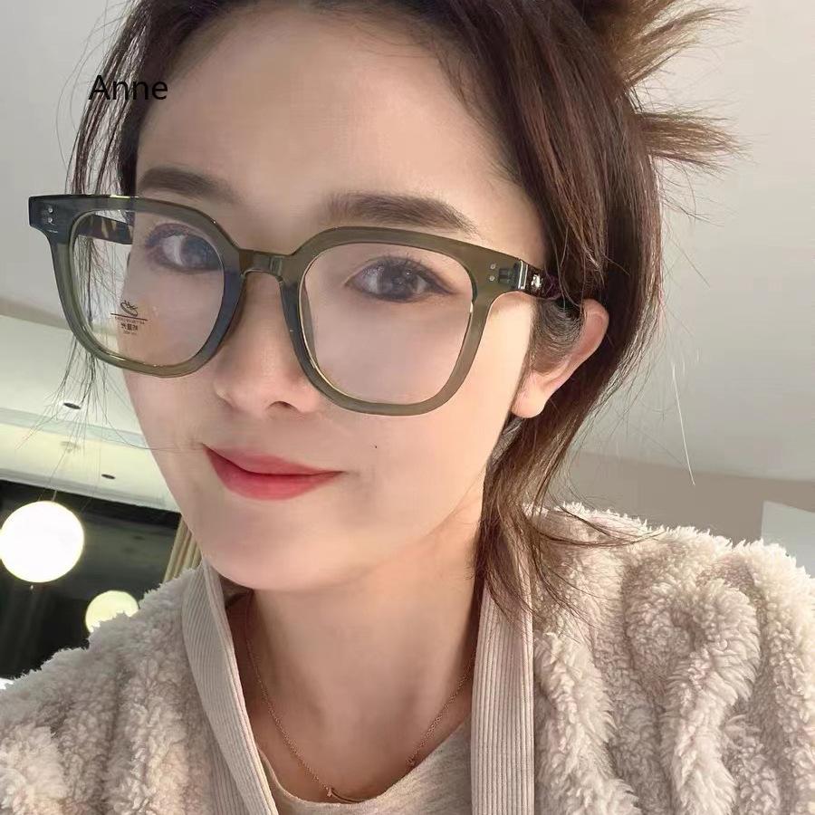 New Retro TR Large Frame Myopia Glasses Trend Men Women Square Eyewear Anti Blue Light Optical Spectacle Near Sight Glasses