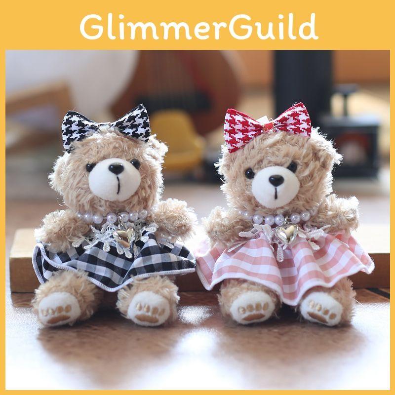 Shelliemay Plush Bear Pendant With Pp Cotton Soft Material Bear Gift Keychain
