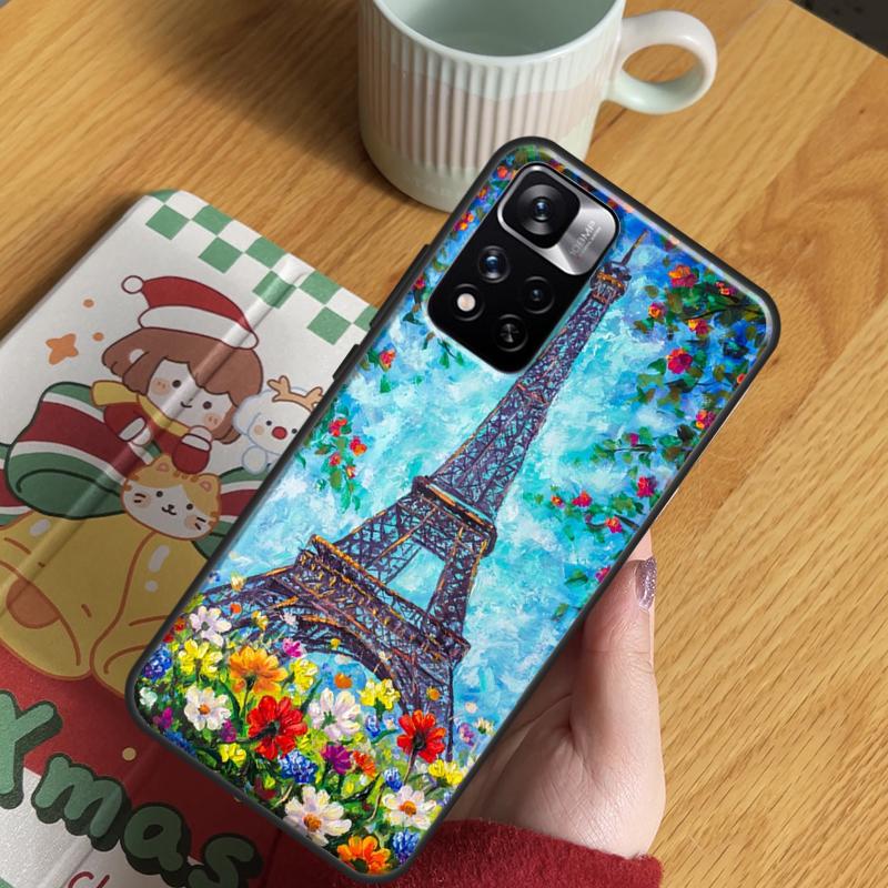 Paris Eiffel Tower Case For Xiaomi Redmi Note 14 13 12 11 10 9 15 Pro Plus Redmi 15C 13 10C 12C 13C 14C 15 Cover