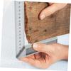300/500mm Aluminiumlegierung Quadratisches Lineal Rechtwinklig 90° Winkelmesser Holzbearbeitungslineal Stahl Winkelmesser Messwerkzeuge Messlehre