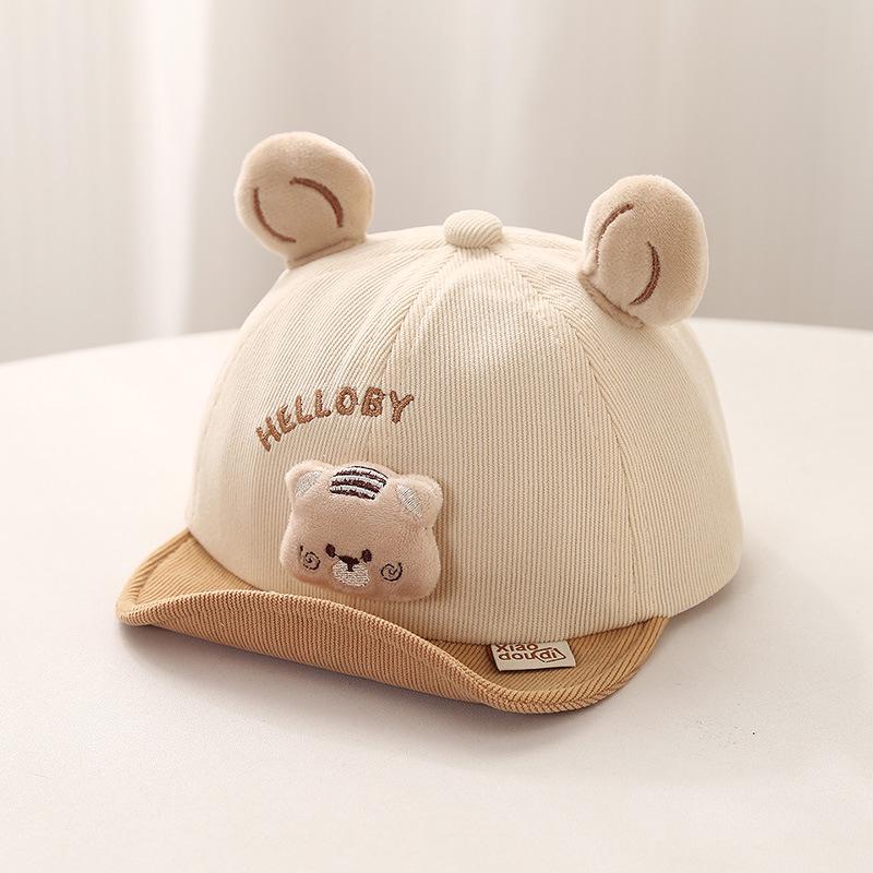 Stylish Baby Autumn Baseball Cap with Adjustable Brim for Boys and Girls