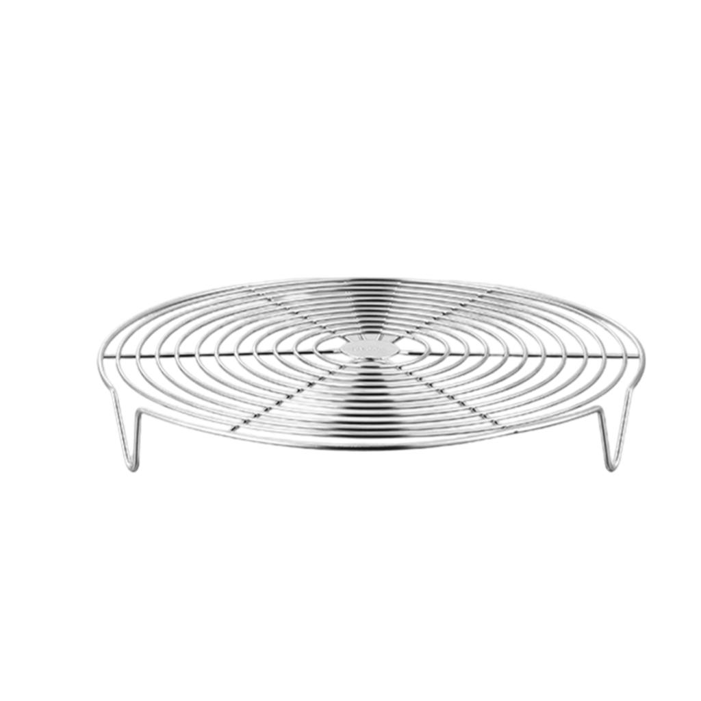 Multipurpose Stainless Steel Steamer Rack for Pot Use with Tray Suitable for Steaming Dumplings Eggs and Grilling