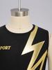 Boys Shiny Contrast Leotard Sleeveless Press Button Crotch Shorts Gymnastics Outfit