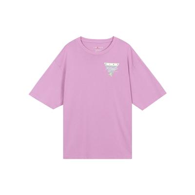 Air Flight Essentials Washed Print Round Neck Short Sleeve T-Shirt Men Tops Purple CZ8064-591