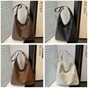 Pu Leather Shoulder Bag For Women With Large Capacity And Zipper Closure For Daily Use