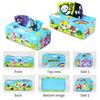 Magic Tissue Box Babyspeelgoed, Zacht Montessori Zintuiglijk Speelgoed voor baby's van 0-6-12 maanden, Hoog contrast Babyspeelgoed voor pasgeborenen Peuters Baby's Cadeau