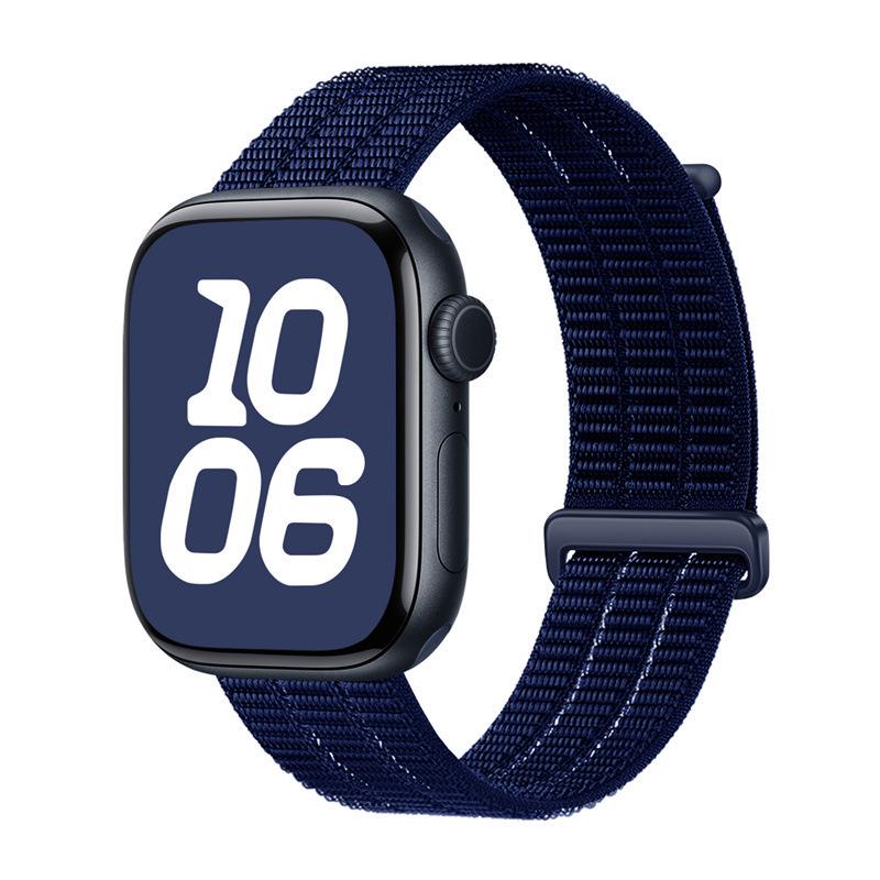 Compatible with Apple iWatch 11/10 Nylon Velcro Strap - Double Section Design