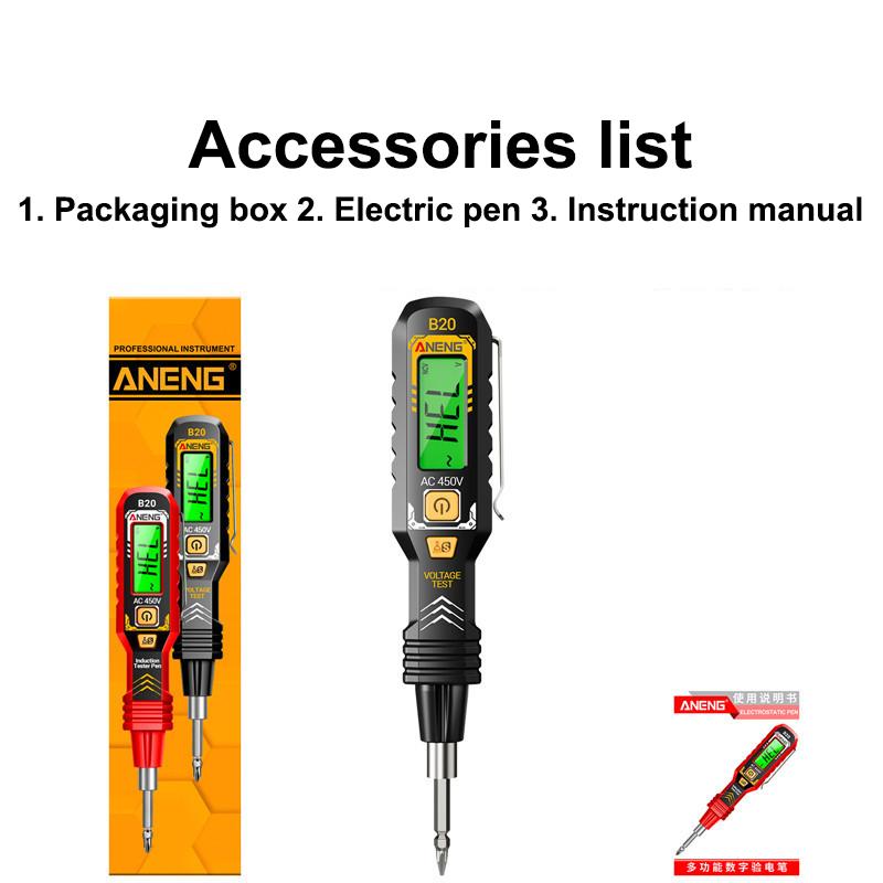 Double Head Screwdriver LED Light Voltage Detector Portable Smart Electric Tester Pen Wire Breakpoint Finder Testing Tools