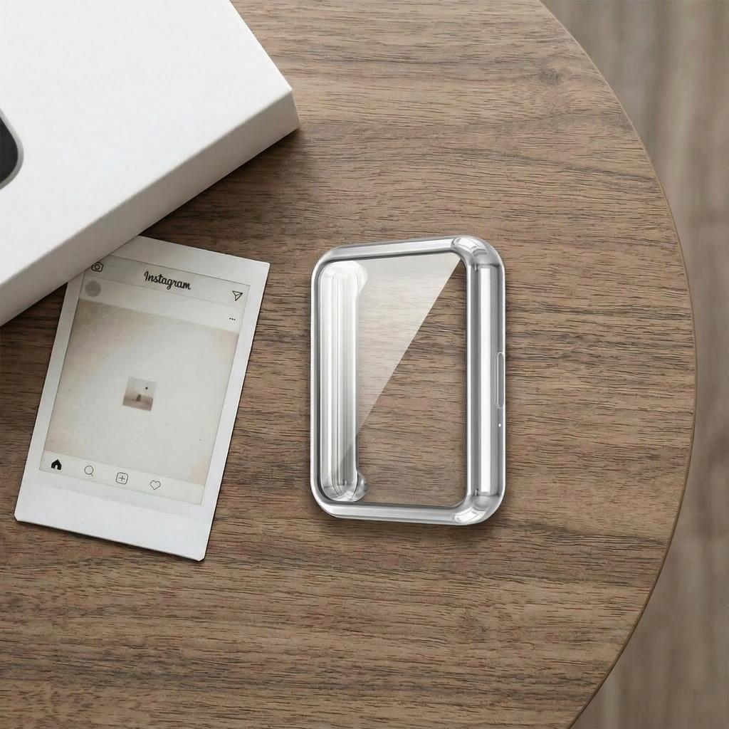 Θήκη Προστασίας για HUAWEI Band 11 Αξεσουάρ Πλήρης Κάλυψη Σκληρό Πλαίσιο Bumper από TPU Κάλυμμα Καλύμματος από Σκληρυμένο Γυαλί για θήκη huawei smart band11