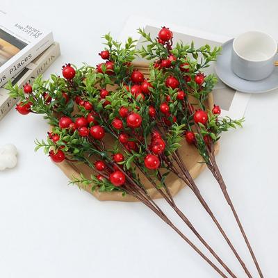 24 Fruit Artificial Pomegranate Branches Realistic Handmade Foam Fruits Branches Plastic Elegant Simulation Pomegranate Fruit