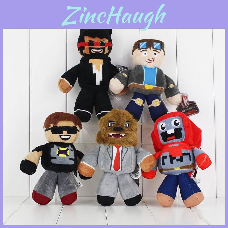 Minecraft Tube Heroes Pluszowa Zabawka Kreskówkowa Lalka z Gry Dla Dziecięcej Sypialni I na Urodziny