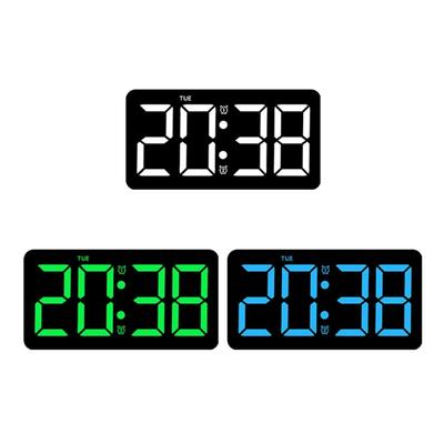 Large Digital Wall Clock Electronic Table Alarm Clock with Temperature Week Displays