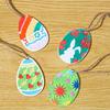 WTEMPO DIY Epoxy Resin Mold Easter Eggs Shaped Design Silicone Mold Home Festive Party Hanging Pendants Making Mold Decoration Silicone Mold