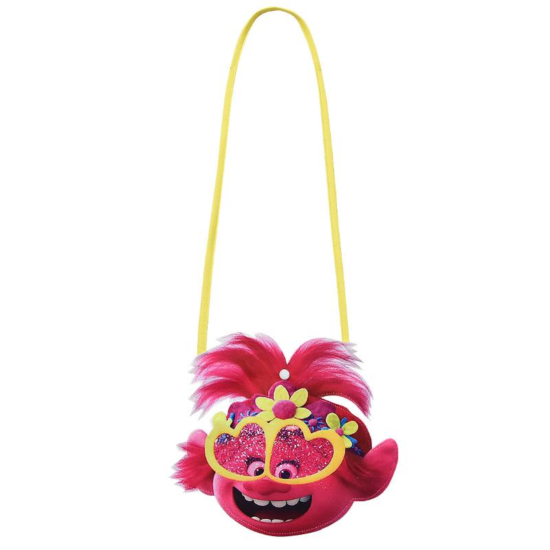 

Костюм для косплея Тролль Поппи 2 Детский нарядное платье для девочки Хэллоуин Наряд Ночная одежда Yellow,Bag