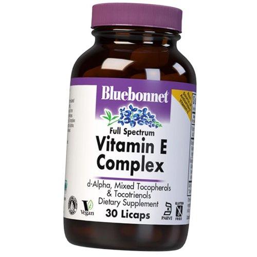

Комплекс Токоферолів і Токотриєнолів з Вітаміном Е, Vitamin E Complex, Bluebonnet Nutrition 30капс (36393115) 30caps