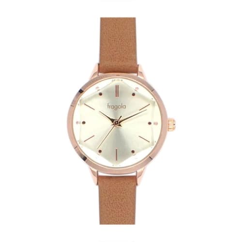 

Fragola Cut Glass Watch H04321A-1 CA Women s Brown