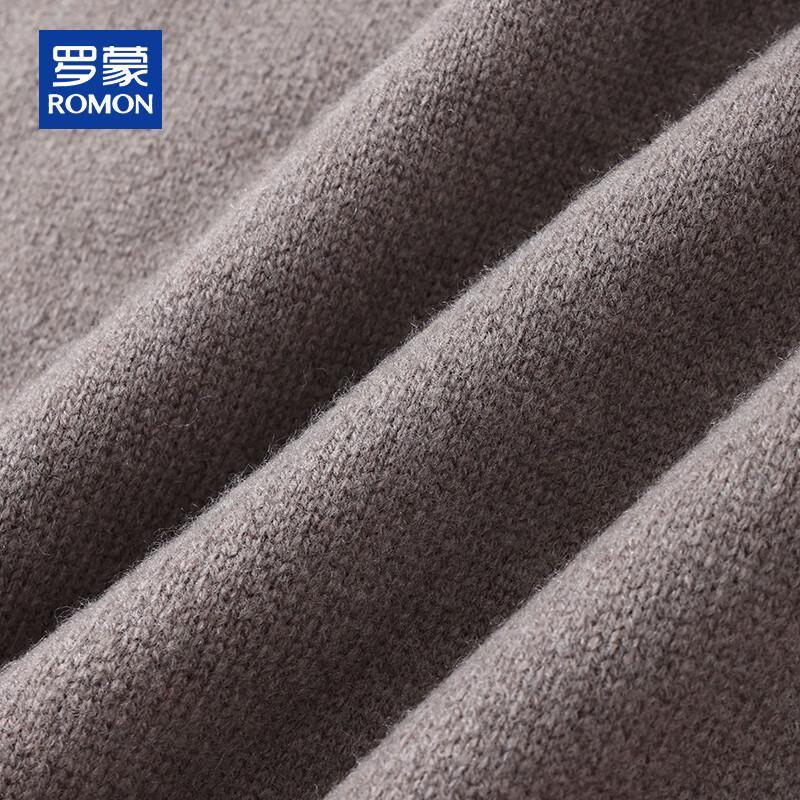 ROMON Men's 100% Pure Wool Turtleneck Sweater