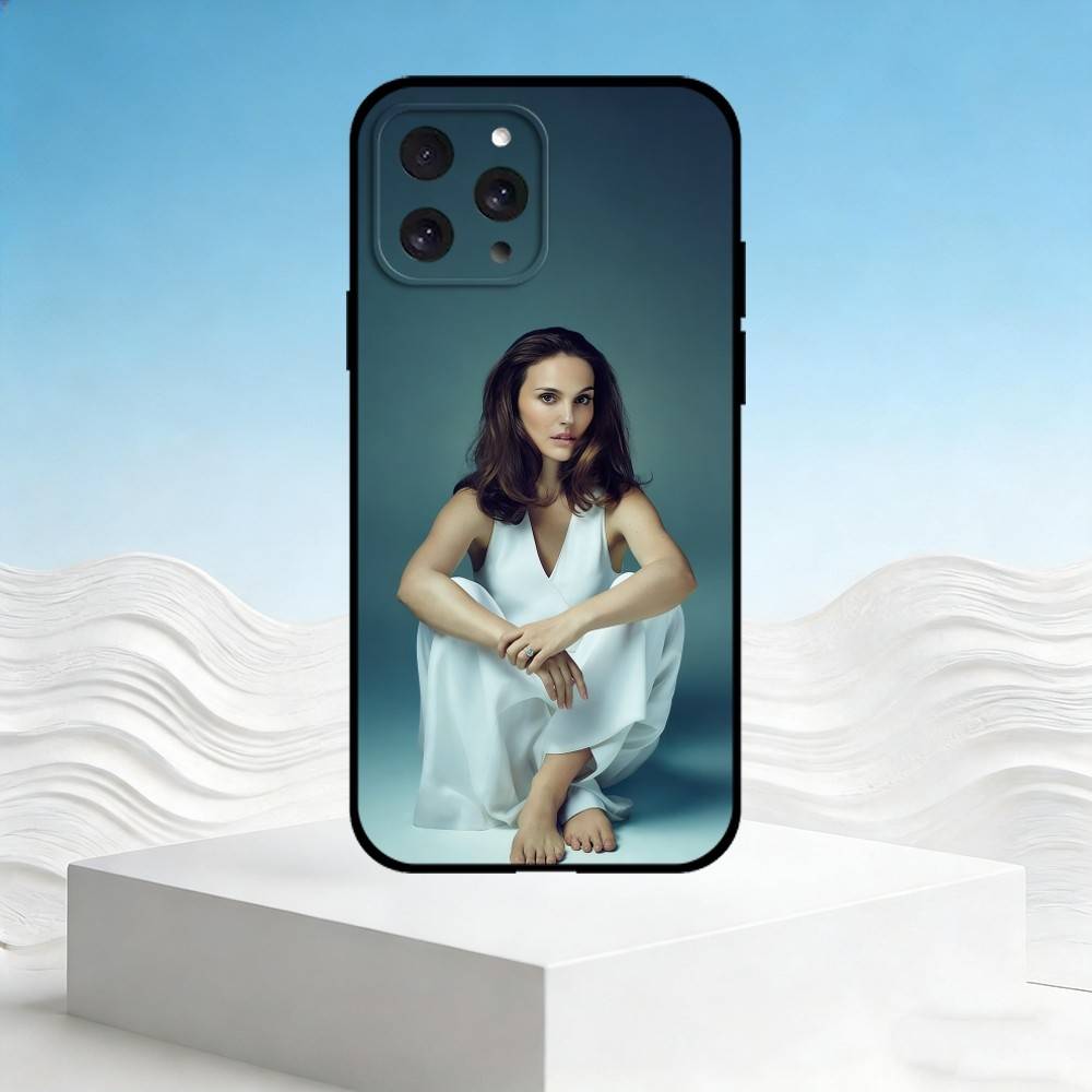 N-Natalie Portman Handyhülle Für iPhone 17,16,15,14,13,12,11 Plus,Pro Max,SE4Weiche Silikon Schwarze Hülle