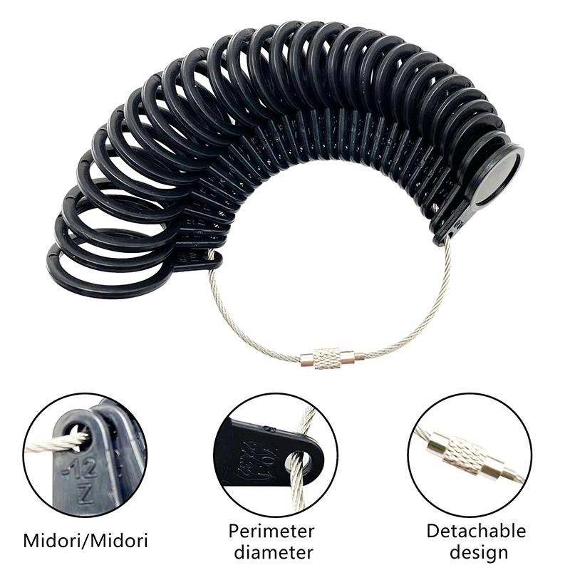 Jewellery Tools Ring Size Mandrel Stick Finger Gauge Ring Sizer Measuring Jewelry Tool Set Ring Size  Jewellery Tools