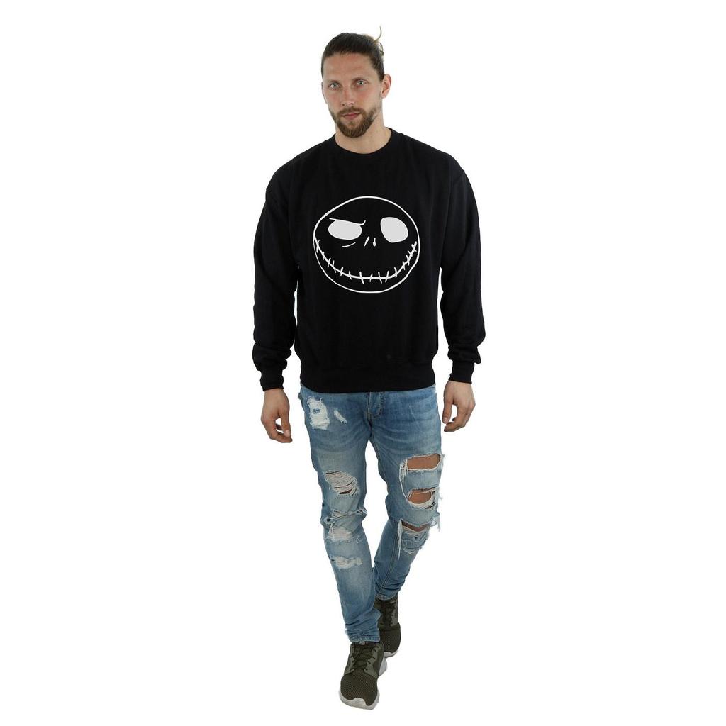 Disney Mens Nightmare Before Christmas Jack´s Big Face Sweatshirt