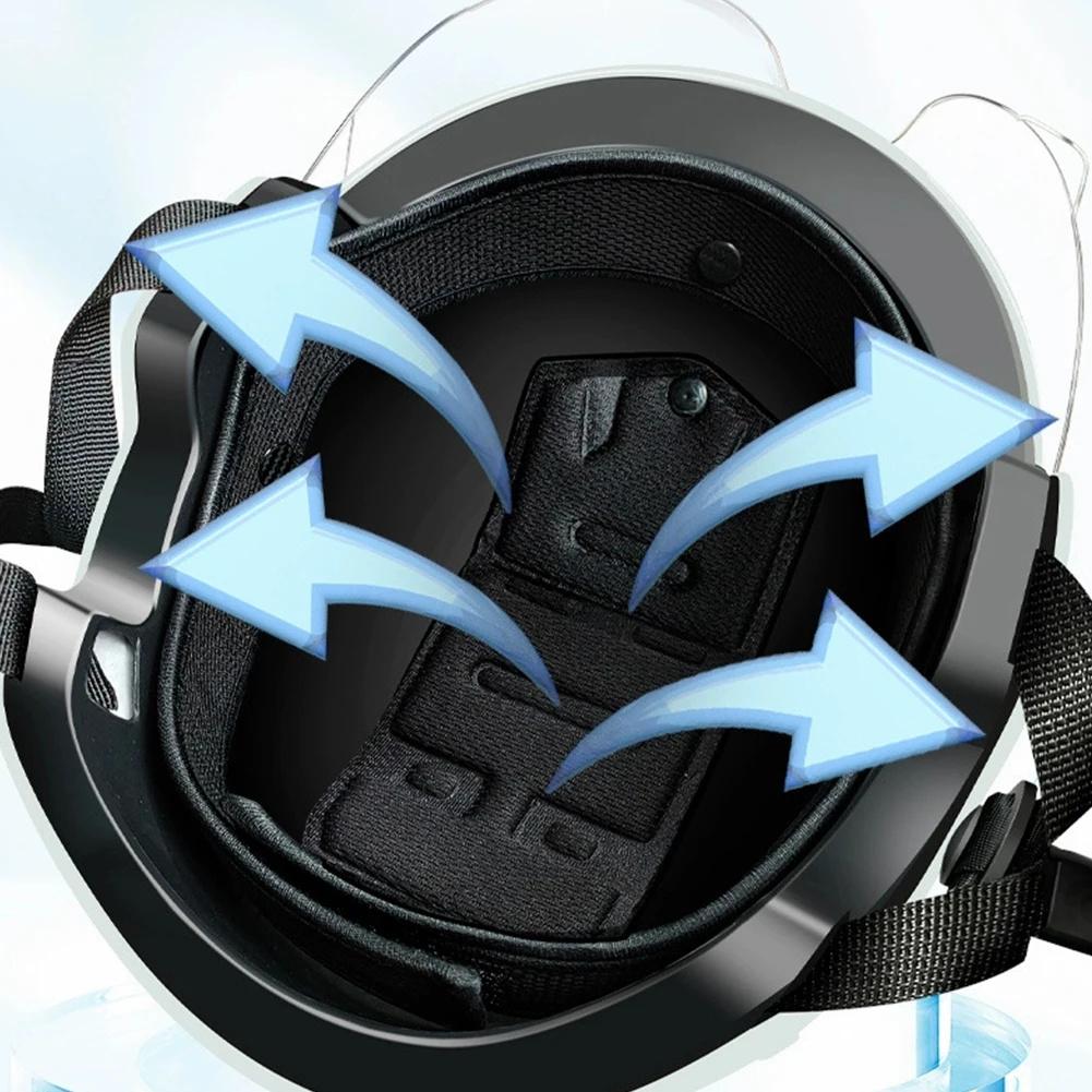 

Electric Bike Helmet Unisex Summer Breathable E-Bike Helmet with Transparent Short Lens Matte Black