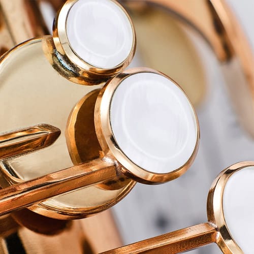 9-Piece Set of Natural Pearl Shell Saxophone Key Buttons, Finely Polished, Smooth, Durable, Stylish, White Shell for Alto, Tenor, and Soprano Saxophon