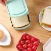 1/4PCS Sandwich Containers Lunch Box Toast Storage Box With Lid Eco-Friendly Lunch Food Container Microwavable Picnic Student