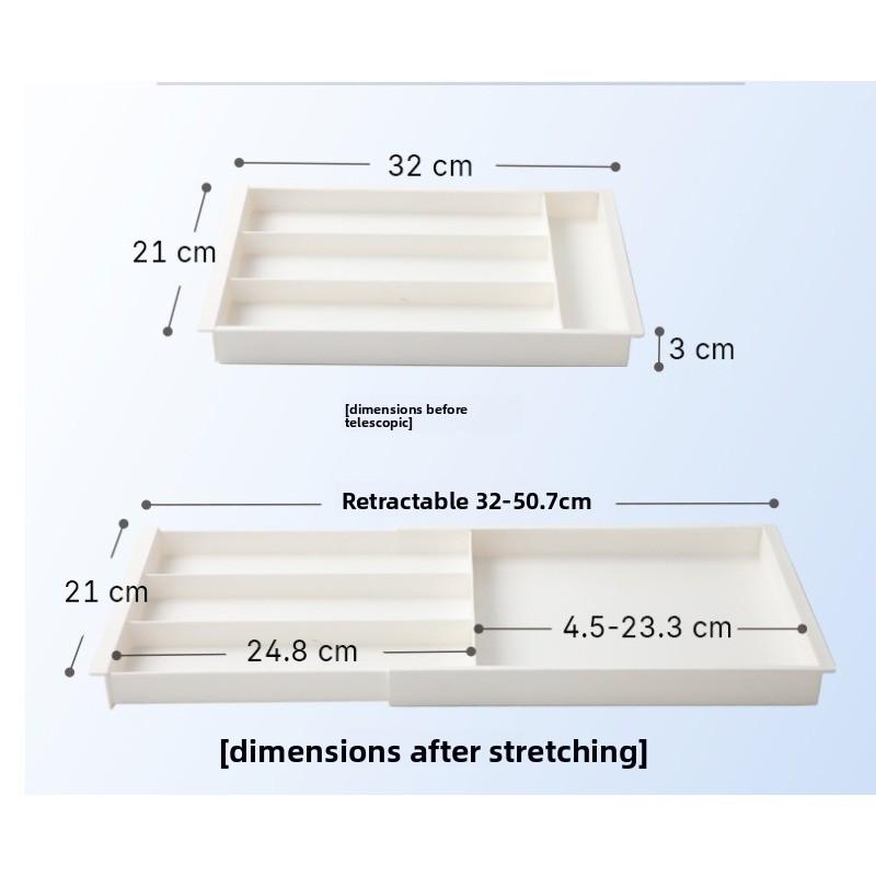 Silverware Drawer Organizer Expandable Cutlery Organizer Utensil Tray for Kitchen Adjustable Flatware Tray Cutlery Holder