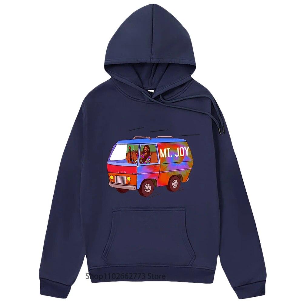 MttJoyy Hoodies Hippi Van Bus Sweatshirt Women/Men 90s Tops Fashion Clothing Harajuku Unisex Pullover Cartoon Y2k Clothes Unisex