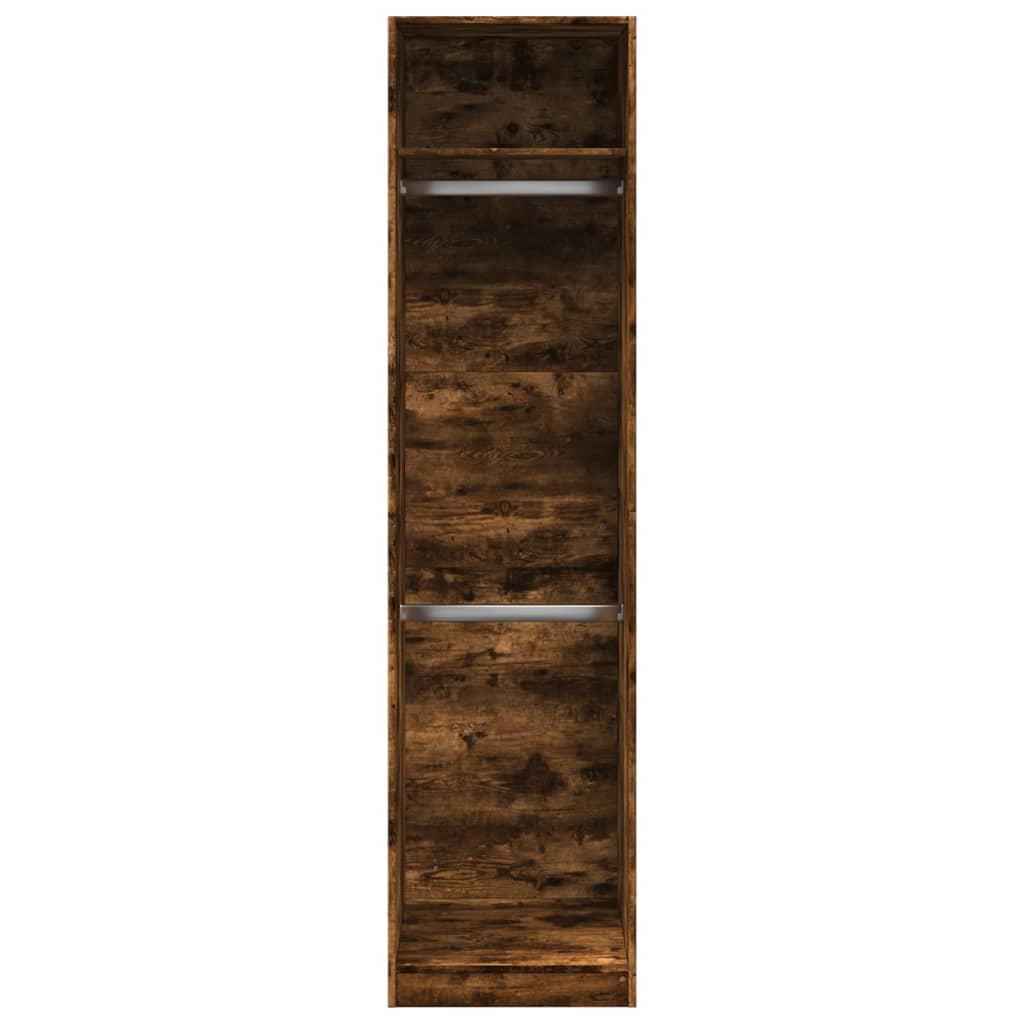 Wardrobe Smoked Oak 50 x 50 x 200 cm Engineered Wood
