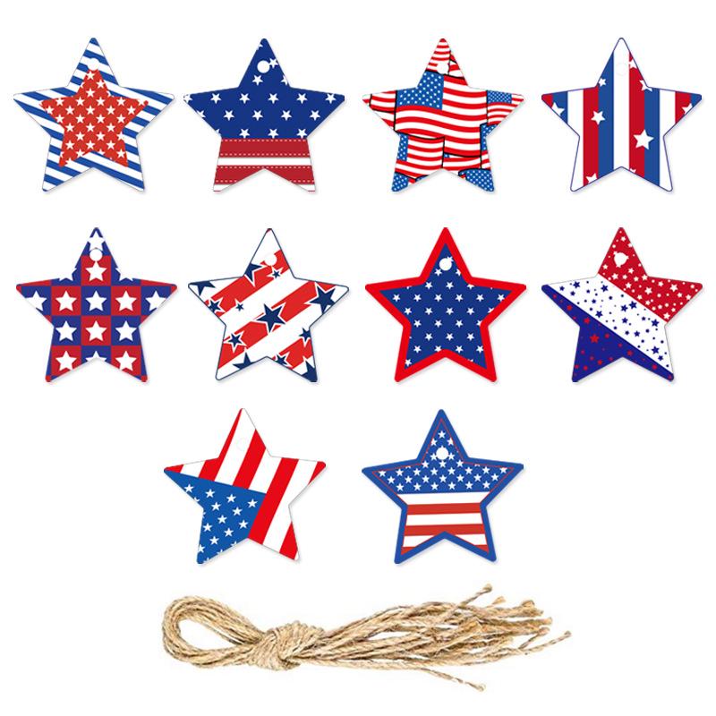 US Independence Day Star Pendant Ornament for Party Decoration