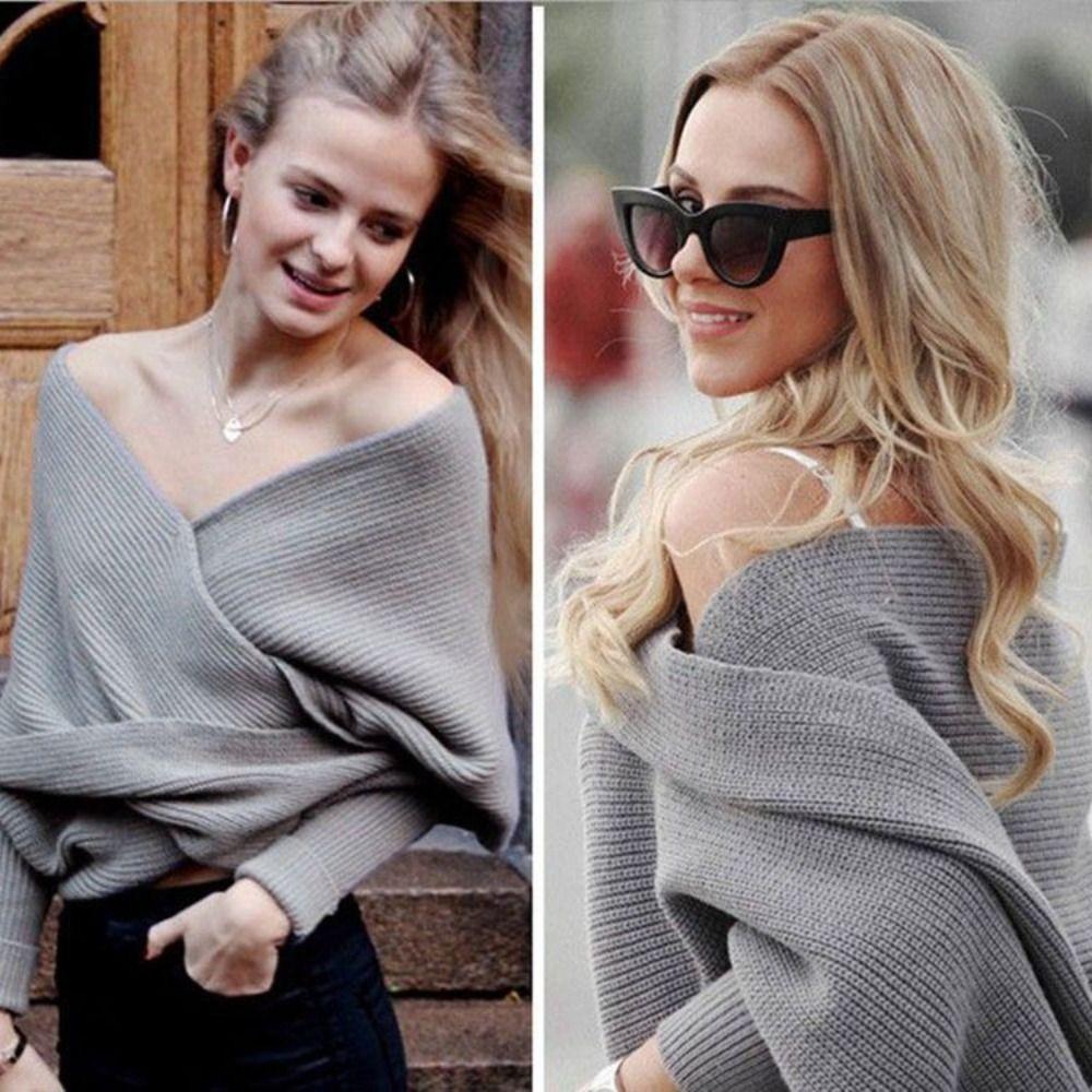 European Style Wrap Scarf Cross Crochet Sweaters Elastic Knitted Shawl Women  Autumn