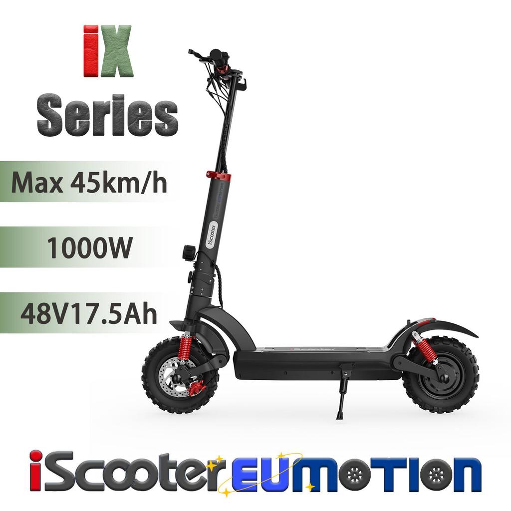 iScooter Urban Electric Scooter for Adults 1000W Motor, 48V17.5Ah Battery, Full Suspension, 11" Tires, LCD Display Commuter E-Scooter