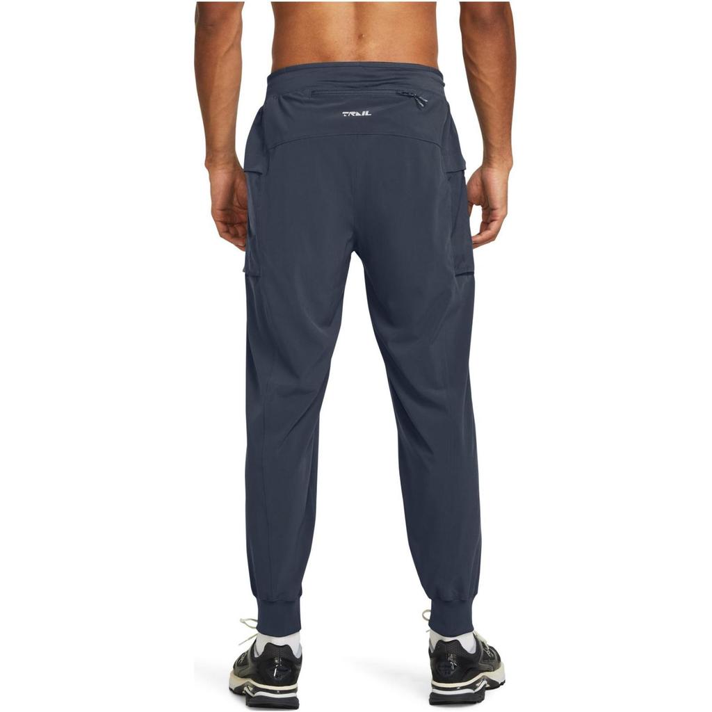 Under Armour Solid Color Loose Fit Waterproof Quick Dry Knitted Sports Pants Men Bottoms Gray 1383245-044