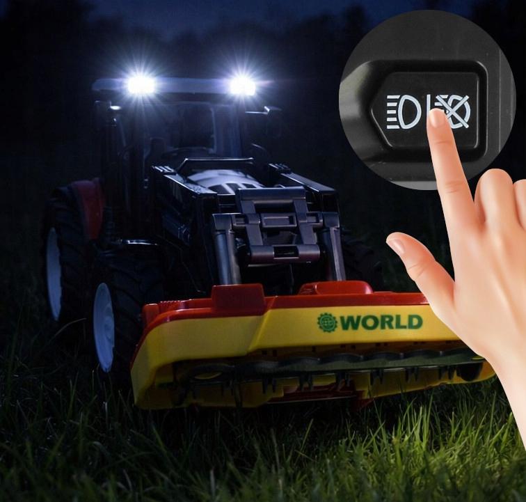[PACZB] Zdalnie Sterowany Traktor LED z Kosiarkami Trawnikowymi Z3241