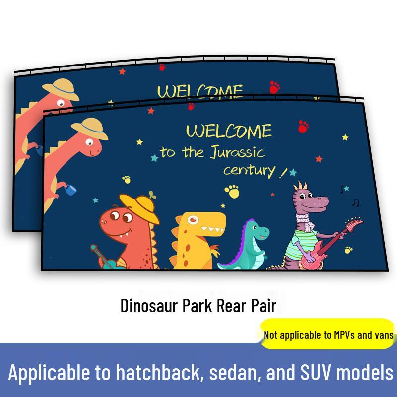 Rear Seat Blackout Sunshade Curtains for Kids