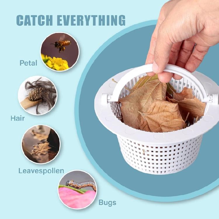 Quickly Change Skimmer Basket High Efficiency Pool Skimmer Basket Swimming Pool Maintenance Accessories