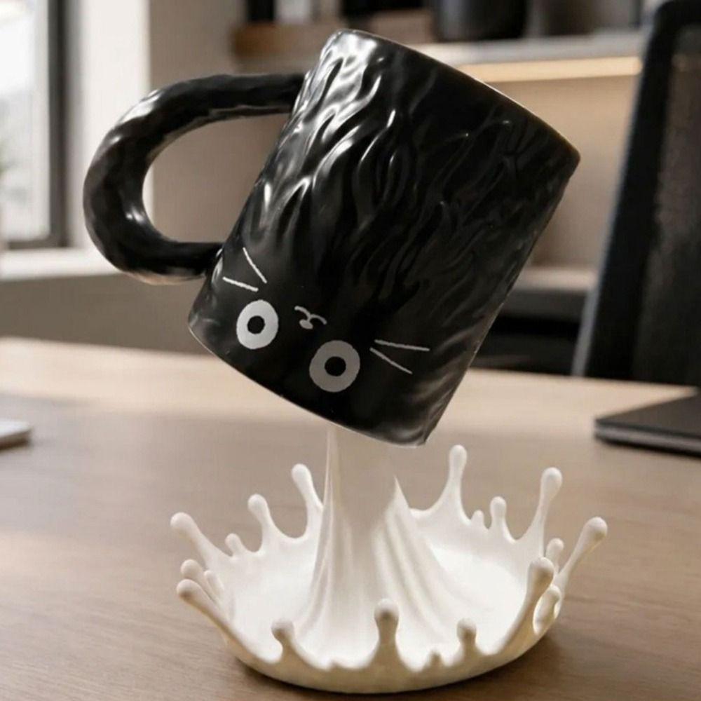 Plastic Milk Splash Cup Rack 3D Printed Water Spray Cup Holder Table Ornament Photography Prop
