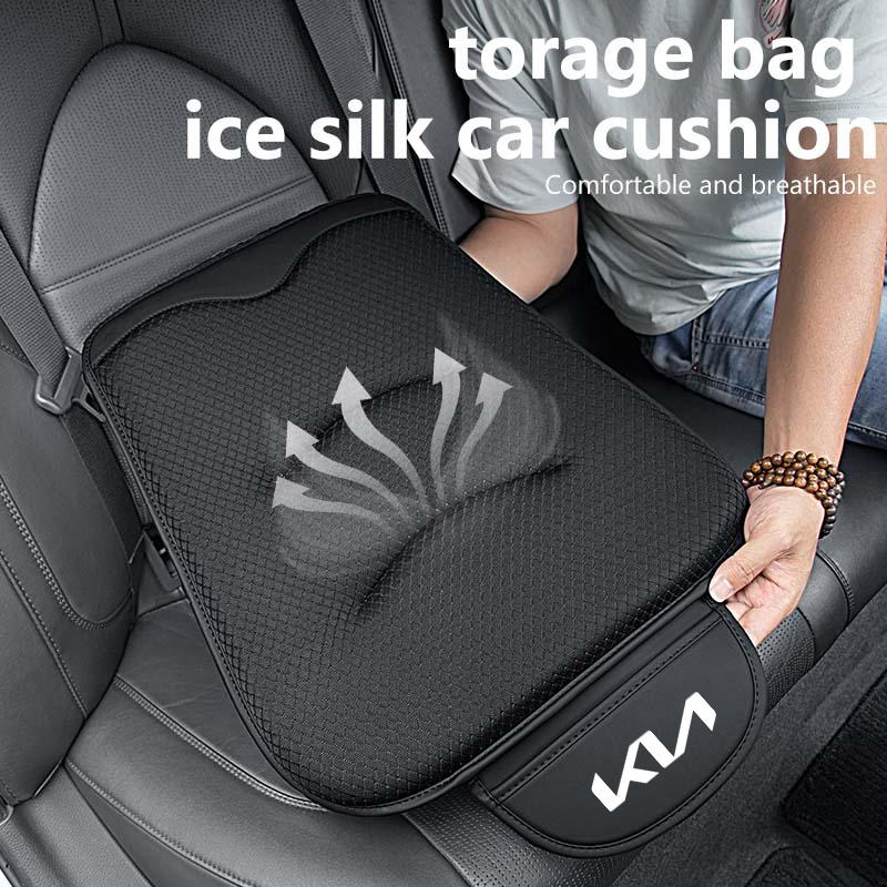 AGY1 For KIA Leather Car Seat Cover Storage Pad Seat Protector Cushion Rio K5 K2 Sportage Ceed Sorento Picanto Stinger Soul