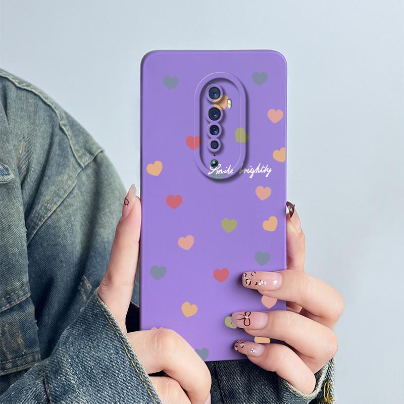 For OPPO Reno 2 Phone Case Reno2 CPH1907 Cover Soft Silicone Cute Cartoon Panda Flower Boys Girls Shell Protective Funda Casing